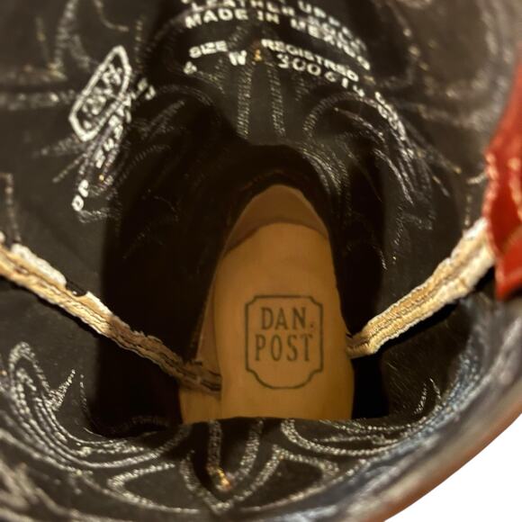 Dan Post Teju Lizard Boots Western Cowboy Brown Men’s 6 | W 7. 5-8 DP 2451 - Picture 11 of 11